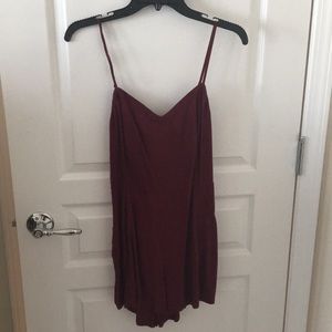 Burgundy Romper